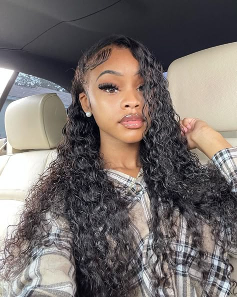 Xo Dasia, Wet Wavy Hairstyles, Wet Wavy Hair, Wavy Human Hair Wigs, Curly Hair Sew In, Wet And Wavy Hair, Straightening Natural Hair, Deep Wave Wig, Detangle Hair