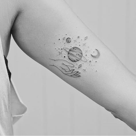 Astronomy Tattoo, Planet Tattoos, Strength Tattoo, Disney Tattoo, Constellation Tattoos, Wolf Tattoos, Dream Tattoos, Disney Tattoos, Little Tattoos