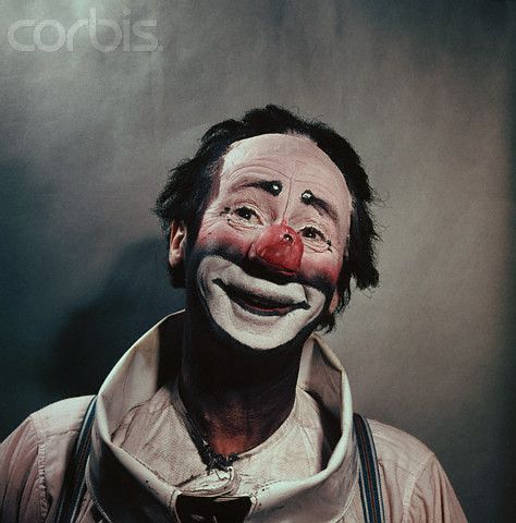 Paul Jerome Wearing Happy Clown Makeup    Make-up for Buffo? Minus the massive nose Happy Clown Makeup, Emmett Kelly Clown, Clown Pictures, Famous Clowns, Steampunk Circus, Clown Photos, Auguste Clown, Clown Images, Happy Clown