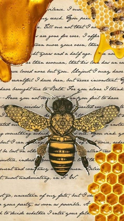 Bee Journal Ideas, Bee Animation, Bee Collage, Honey Bee Drawing, Composition Book Journal, Bee Junk Journal, Diary Aesthetics, Art For Journal, Writing Composition