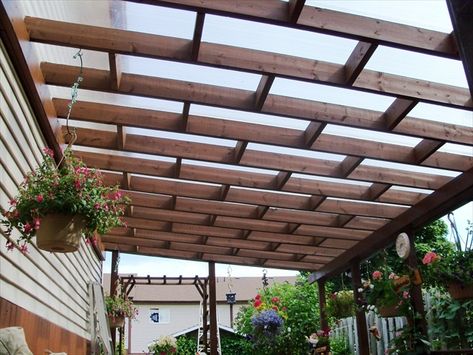 Pergola roofing materials – The design of the pergola is determined by the particular geographical location. Clear Pergola Roof, Clear Roof Panels, Pergola Roof, White Pergola, Small Pergola, Wooden Trellis, Cheap Pergola, Pergola Swing, Building A Pergola