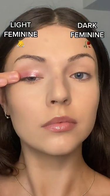 Light feminine VS dark feminine look! The Dark Feminine, Feminine Makeup, Dark Makeup Looks, Light Feminine, Instagram Light, Face Makeup Tips, Dope Makeup, Fancy Makeup, Glowing Makeup