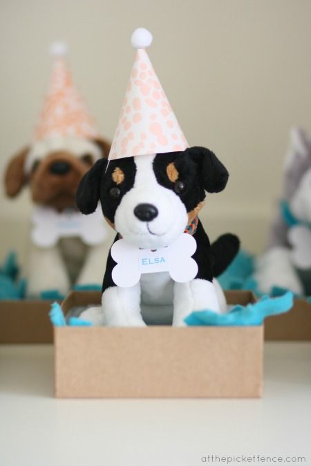 Adopt A Dog Party Favor, Dog Theme Party Favors, Doggy Birthday Party For Dogs Goody Bags, Pound Puppy Birthday Party Ideas, Dog Theme Centerpieces, Adopt A Puppy Birthday Party, Puppy Party Theme, Puppy Party Favors, Dog Party Favors