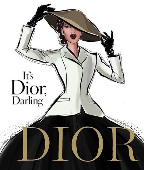 It’s Dior, Darling 🖤 @dior #fashionillustration #fashionillustrator #fashionsketch #art #artist #artistic #artwork #artworks #draw… Vogue Illustrations, Fashion Design Inspiration, Megan Hess, Chique Outfits, Fashion Sketch, Vogue Covers, Fashion Illustration Sketches, Dior Fashion, Illustration Fashion Design