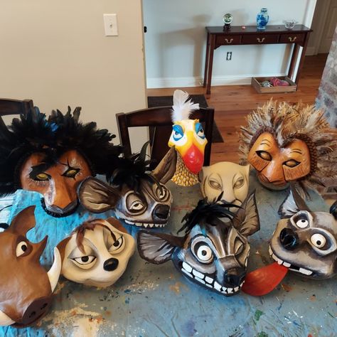 Lion King Costume, Lion King Musical, Lion King Jr, Stage Props, Drama Club, Head Pieces, Hyena, African Animals, King Jr