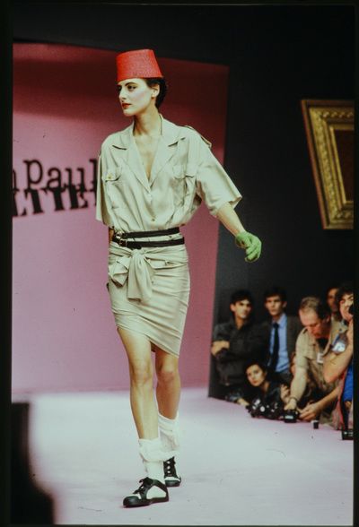 Paul Gaultier Spring, Paul Gaultier, Jean Paul, Jean Paul Gaultier, Hat Fashion, Pencil Skirt, Fashion Show, Louvre, Ready To Wear