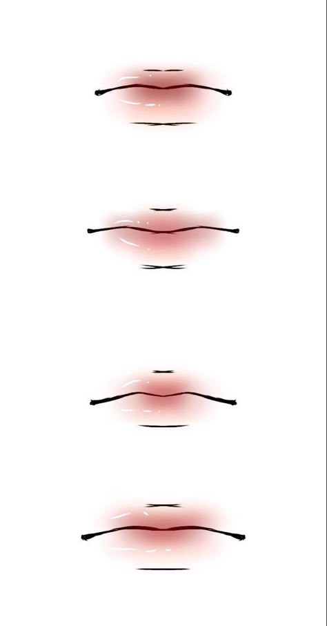 Male Lip Drawing, Male Eye Drawing Reference, Anime Mouth Drawing, Anime Nose, Lips Sketch, Anime Face Drawing, Anime Lips, Lip Drawing, Mouth Drawing