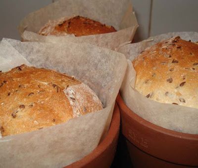 Flower pot bread - UPDATED answers in comments | Down to Earth Flower Pot Bread Recipe Terra Cotta, Bucket Bread, Flower Pot Bread, Pot Bread, Bread Tags, Bread Maker Recipes, Bread Makers, Bread Shaping, Cheesy Bread