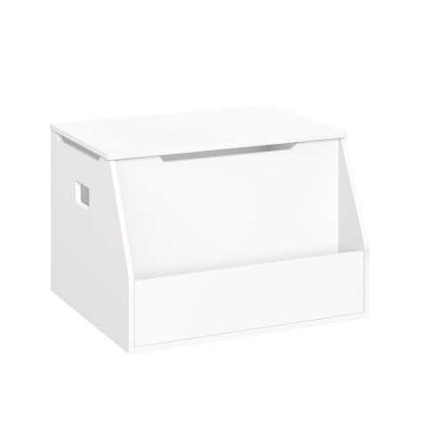 RiverRidge Home RiverRidge Kids Toy Box Playroom Storage Chest with Front Bookrack - White & Reviews | Wayfair Decorative Storage Cabinets, Kids Toy Boxes, Storage Cubby, Youth Furniture, Toy Storage Organization, Playroom Storage, Playroom Organization, Box Chest, Toy Storage Boxes