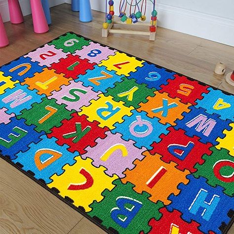 Playroom Area, Daycare Classroom, Abc Puzzle, Area Room Rugs, Classroom Rug, Kids Area Rugs, Playroom Rug, Learning Abc, Cheap Rugs