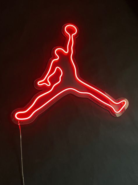 Jordan Neon Sign - LED Neon Sign, Interior Decor, Room decor, Wall Decor, Custom Sign, Neon For Home, Bedroom Light, LED ART, Kids' Room by NeonovaCZ on Etsy Jordan Neon Sign, Neon Technology, Led Art, Bedroom Light, Favorite Fonts, Room Decor Wall, Electrical Components, Art Kids, Led Neon Signs