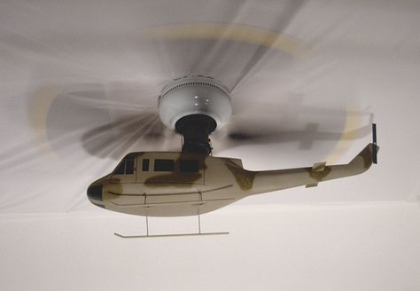 helicopter fan! Room Fans, Diy Fans, Airplane Propeller, Propeller Ceiling Fan, Simple Lamp, Room Fan, Diy Fan, Fan Lamp, Weekend Projects