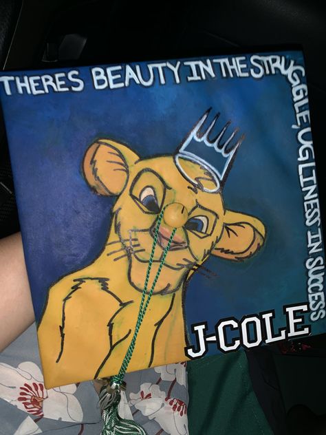 J Cole Graduation Cap Ideas, J Cole Graduation Cap, Bay Leaf Magic, Cap Decoration Graduation, Grad 2025, College Grad Cap Ideas, College Graduation Cap Decoration, Diy Graduation Cap, Songs Quotes