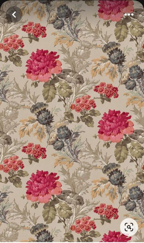 Flower Pattern Design Prints, Designer Fabric Collections, Flower Print Pattern, Flowers In Bloom, Fabric Print Design, Floral Textile, Vintage Flowers Wallpaper, Vintage Floral Wallpapers, Vintage Flower Prints