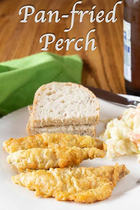 Homemade Pan-fried Perch – Art of Natural Living Baked Perch Recipes, Fried Perch, Perch Recipes, Ocean Perch Recipes, Ocean Perch, Fish Batter Recipe, Wisconsin Food, Pan Fried Fish, Batter Recipe