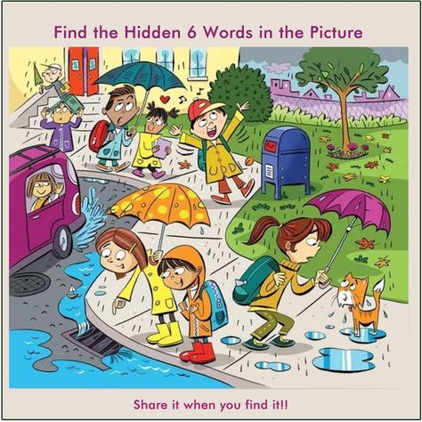 Hidden Words In Pictures, Highlights Hidden Pictures, Find The Hidden Objects, Hidden Picture Puzzles, Picture Comprehension, Hidden Object Game, Picture Composition, Hidden Words, Picture Prompts