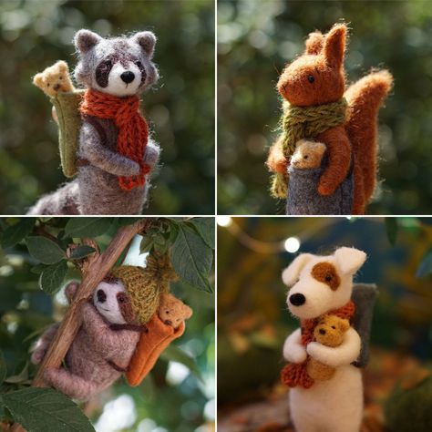 Fun Activites, Felted Figures, Felt Plushie, Needle Felting Diy, Needle Felted Christmas, Pipe Cleaner Crafts, Animal Sewing Patterns, Diy Kids Toys, Felt Mouse