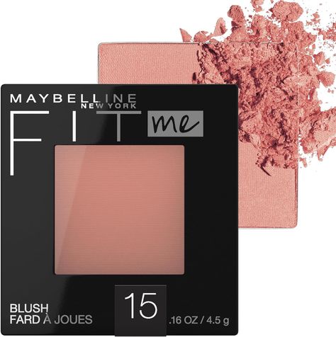 Maybelline New York Fit Me Blush, Nude, 0.16 Oz Maybelline Fit Me Blush, Enhancing Makeup, Fit Me Blush, Maybelline Fit Me Powder, Fit Me Powder, Maybelline Fitme, Eyebrow Makeup Tutorial, New York Fits, Natural Blush