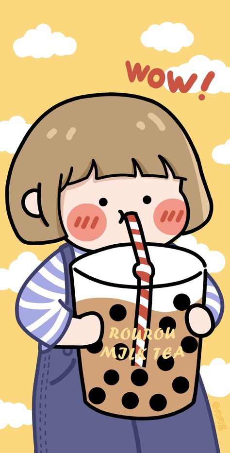 2021 Wallpaper, Chibi Bts, Banner Design Inspiration, Kawaii Background, Wallpaper Cute, Iphone Wallpaper App, My My, Wallpaper Space, Cute Doodle Art