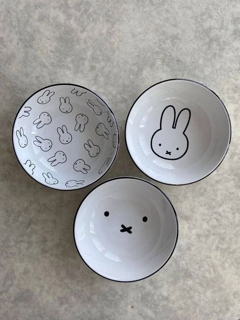 Miffy Pottery Painting, Miffy Collection, Color Me Mine, Tanah Liat, Keramik Design, Cute Kitchen, A Bunny, Cute Cups, Cute Room Decor