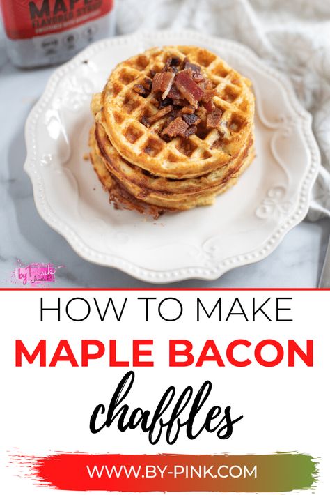 These Maple Bacon chaffles are easy to make and can be used for any meal. Kids will love them for breakfast and crave them just as much for dinner. Feeding the family will become a simple task. Maple Chaffles, Pecan Bacon, Chaffles Keto, Wheat Free Bread, Keto Chaffles, Maple Recipes, Chaffle Recipe, Keto Chaffle, Keto Cinnamon Rolls