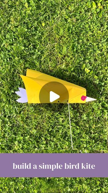 Sami • homeschool mom & block play expert ✨ on Instagram: "Really simple bird kites! 🪁  This super simple kite is fun and easy to build and even without a windy day it is super satisfying to run around with as it flew through the air. Plus it’s a bird! A perfect addition to a bird study!   You can make them too! All you need is a piece of paper or cardstock and a few extra paper scraps, a stapler, a hole puncher, and string. Follow the steps in the reel to make your own!  Happy kite flying!   (This is a re-post from last year! But we can’t wait to make these again!!)   #learningthroughplay #homeschool #craftsforkids #prekhomeschool #kindergarten #prekactivities #montessoriathome #preschoolathome #playbasedlearning #childledlearning #montessorihomeschool" Bird Kite Craft, How Do Birds Fly Experiment, Kite Craft Preschool, Kite Making For Kids, Kite Craft For Kids, How Do Birds Fly, Kite Craft, Paper Kite, Diy Kite