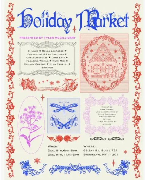 Girl Design ୨୧ | Are.na Tyler Mcgillivary, Its Nice That, Holiday Market, Poster Layout, Book Posters, Tour Posters, Photoshop Art, Magazine Layout, Flower Shop