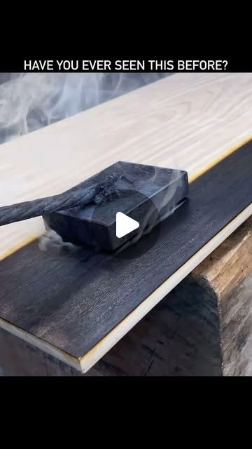 Matt Hobbs + Crew on Instagram: "A new way to Shou sugi ban! What do you think? 

#shousugiban
#yakisugi 

(credit @wood.no1)" Beam Furniture, Reclaimed Wood Mantel, Sugi Ban, Wood Mantels, Shou Sugi Ban, Creative Home, Wood Boxes, Wood Working, Reclaimed Wood