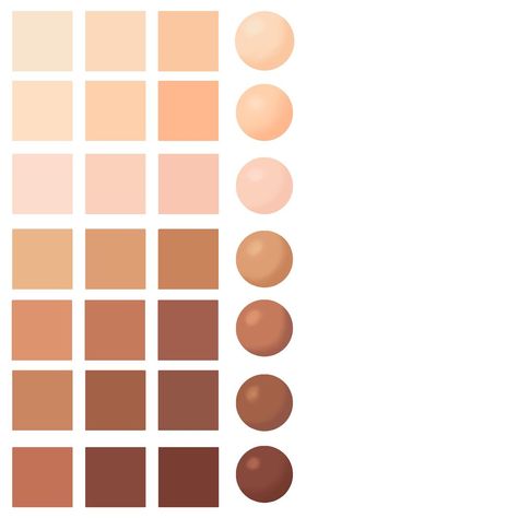 . #Anime_Skin_Tones #Skin_Tones_Chart #Skin_Tones_Palette #Procreate_Tutorial_Step_By_Step Tan Skin Color Palette Drawing, Light Tan Skin Tone, Dark Skin Color Palette, Skin Tones Palette, Skin Tone Palette, Skin Tone Chart, Skin Palette, Tan Skin Tone, Color Palette Challenge