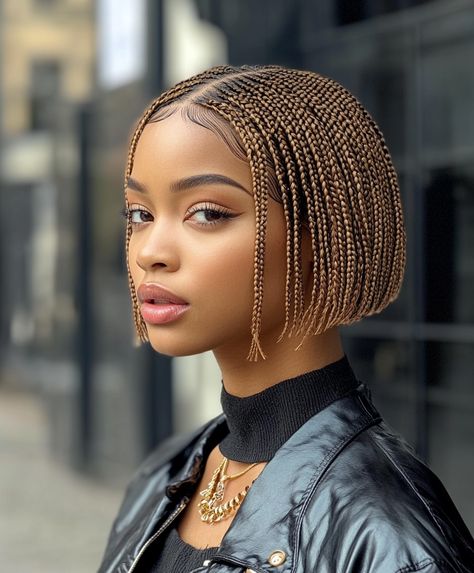 Braided Bob 90s Braided Hairstyles, Braided Bob, Iconic Hairstyles, Cornrows Natural Hair, Bob Braids Hairstyles, Short Box Braids Hairstyles, Natural Hair Short Cuts, Braided Hairdo, Iconic 90s