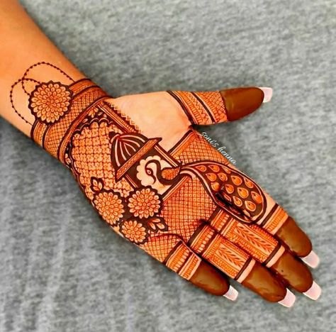 Aesthetic Mehndi, Peacock Mehndi, Peacock Mehndi Designs, Beautiful Simple Mehndi Design, Arab Countries, Bridal Mehandi, Henna Wedding, Mehndi Designs Bridal Hands, Simple Mehndi Designs Fingers