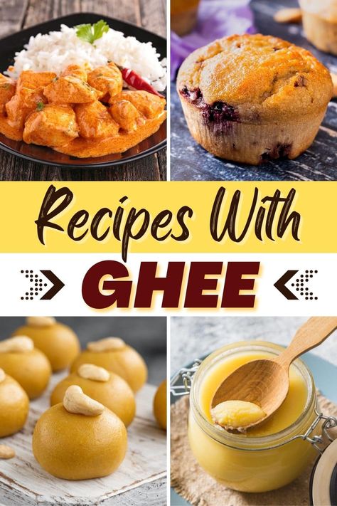 These easy recipes with ghee infuse a nutty flavor that you just can't get anywhere else. Ghee is rich, indulgent, and surprisingly easy to cook with. Cooking With Ghee Butter, Ghee Baking Recipes, What Is Ghee Butter, Ghee Butter Recipes, Recipes With Ghee Butter, Recipes Using Ghee, Ghee Recipe Cooking, How To Use Ghee In Recipes, How To Use Ghee