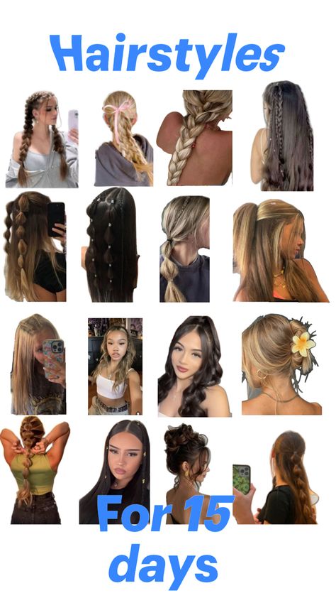 Wavy Hairstyles Tutorial, Hairstyle Examples, Cute Hairstyles For School, Easy Hairstyles For Thick Hair, Hairdos For Curly Hair, Hair Stylies, Hair Stylist Life, Braided Hairstyles Easy, Teen Hairstyles