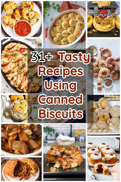 Have you ever found yourself with an extra unused can of Grands biscuits wondering what can I make with this? Well wonder no longer because we have put together this list of 31+ Tasty Recipes Using Canned Biscuits! Ways To Use Canned Biscuits, Bread Pinwheels, Recipes Using Canned Biscuits, Box Mix Recipes, Recipe Using Canned Biscuits, Using Canned Biscuits, Grand Biscuit Recipes, Biscuit Recipes Dinner, Country Biscuits