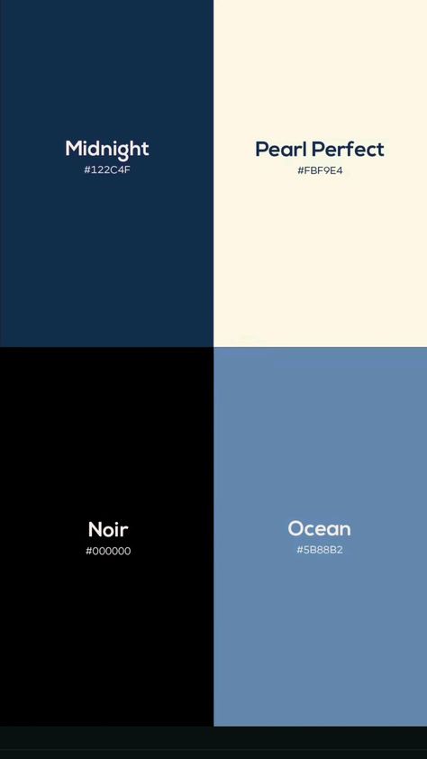 Paleta de color en azul calmante Ocean Blue Pantone, Blue Colour Palette, Color Palette, Color Schemes, Blue Color, Graphic Design, Blue, Color