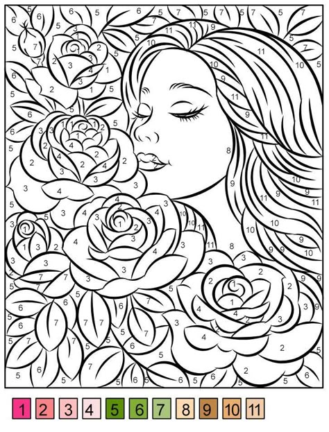 Coloring By Numbers For Adults, Numbered Coloring Pages, Colour By Numbers For Adults, Adult Color By Number Free Printables, Disney Coloring Pages For Adults, Adult Coloring Pages Christmas, Coloring Pages Detailed, Color By Number For Adults, Poppy Coloring Page