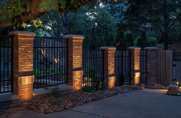 Brick and Iron Fence Designs | 10,819 brick pillar fence Home Design Photos Brick Pillar Fence, Brick Fence Design, Fence Design Ideas, Brick Pillars, Living Fence, Front Fence, Brick Fence, Timber Fencing, Horizontal Fence