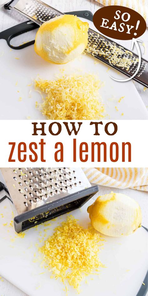 How To Zest A Lemon, Homemade Lemon Cake, Lemon Ricotta Cookies, Ricotta Cookies, Lemon Zester, Shugary Sweets, Baking Hacks, Lemon Curd Recipe, Lemon Bread