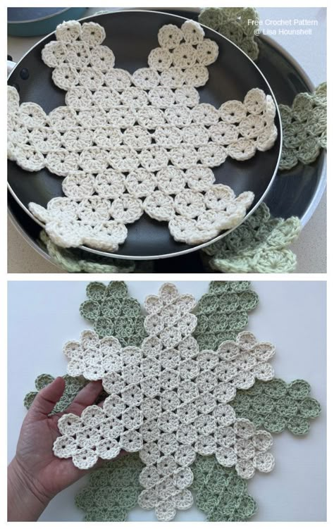 Easy crochet cup coaster free beginners Crochet Pan Dividers, Pan Protector Crochet Pattern, Crochet Bowl Protector, Crochet Plate Cozy Free Pattern, Crochet Pan Separator, Crochet Pot Separators, Crocheted Trivets Hot Pads, Crochet Pot Protectors, Pan Protectors Pattern Free Printable