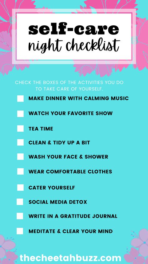 Not sure what to put on your Self Care Night Routine Checklist? Click here for some helpful self care tips to learn how to better yourself, love yourself, and care for yourself. Self love and self happiness comes from within and starts with presenting your best self. Night Checklist, Self Care Night Routine, Bedroom Checklist, Self Care Night, Time Routine, The Cheetah, Break Bad Habits, Self Care Bullet Journal, Calming Music