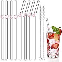 Cocktails Bar, Cleaning Brushes, Milk Shake, Drink Straw, Small Apartment Decorating, Bar Glassware, Glass Straws, Valentines Day Hearts, Drinking Glass