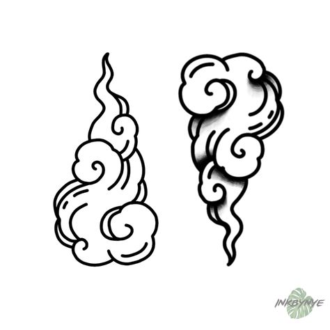 Tattoo, Vector, Black, Shading, Lining Japanese Clouds Tattoos, Japanese Traditional Cloud Tattoo, Japanes Style Cloud Tattoo, Japan Cloud Tattoo, Auspicious Clouds Tattoo, Omamori Tattoo Design, Black Outline Tattoo, Tatto Print, Filler Tattoo Designs