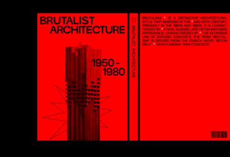 Brutalist Branding, Brutalist Minimalism, Brutalist Logo, Editorial Cover, Accessories Drawing, Portfolio Covers, Brutalist Design, Group 4, Architecture Books