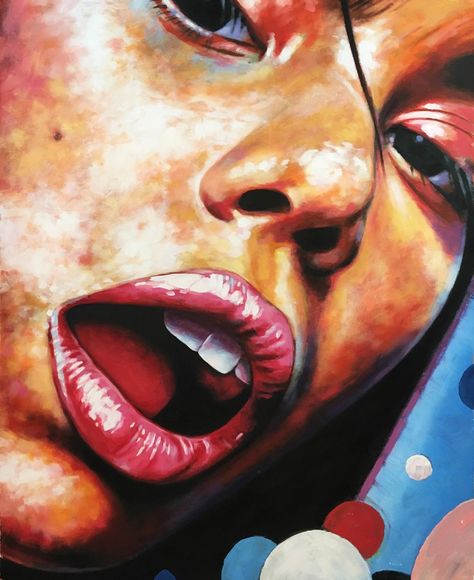 Thomas Saliot, Close Up Art, Wild Hair Color, Up Painting, Close Up Faces, Gcse Art Sketchbook, Fine Art Painting Oil, Oil Painting For Sale, Wild Hair