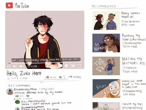 I love the suggested videos 😂 credit goes to @pakchoys on Instagram! Hiro Big Hero 6, Atla Memes, Avatar The Last Airbender Funny, Avatar Funny, Avatar Series, Crimson Peak, The Last Avatar, Avatar The Last Airbender Art, Air Bender