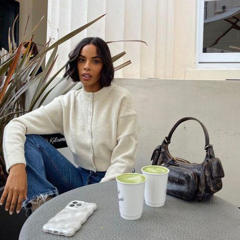 I Can't Stop Thinking About Rochelle's Expensive-Looking New-Season Wardrobe — Who What Wear UK Matcha Skincare, River Island Shop, I Have A Question, Rochelle Humes, Grecian Goddess, Popular Drinks, Wellness Trends, Look Expensive, Warm Cardigan