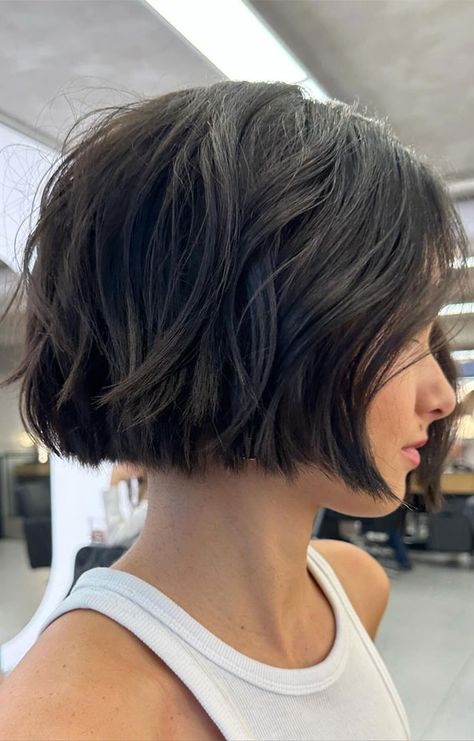 French bob hair, French bob hairstyle, French haircut, French bob hair with bangs, how to style french bob haircut, classic french bob hairstyles, french haircut girl French Bob Haircut Back View, No Layer Bob Haircut, French Bob Without Fringe, Side Part Bob Fine Hair, French Style Haircut Short, French Shag Haircut Short, French Chic Bob Haircuts, Messy Bob Thick Hair, Short Hair With Middle Part Bangs