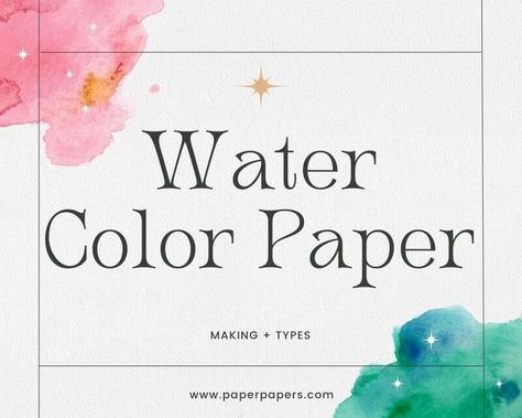 What is a Watercolor Paper| Making | 3 Types Watercolor papers, often underestimated in their significance, play a pivotal role in shaping the outcome of a watercolor masterpiece. Beyond being a mere surface to paint on, the watercolor paper serves as a foundation that influences how pigments intermingle, how textures emerge, and how colors retain […] The post Watercolor Paper appeared first on PaperPapers Blog. How To Make Watercolor Paper, Best Watercolor Paper, Watercolor Masterpiece, Paper Stand, Paper Making, Outdoor Paint, Subtle Textures, Watercolor Techniques, How To Make Paper