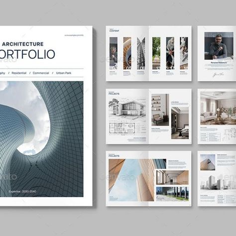 Architecture Portfolio Template Architectural Portfolio Portrait Layout, Architecture Magazine Layout Design, Architectural Portfolio Layout, Portfolio Layout Template, Architecture Portfolio Template, Indesign Portfolio Template, Architecture Portfolio Layout, Architecture Portfolio Design, Listing Presentation