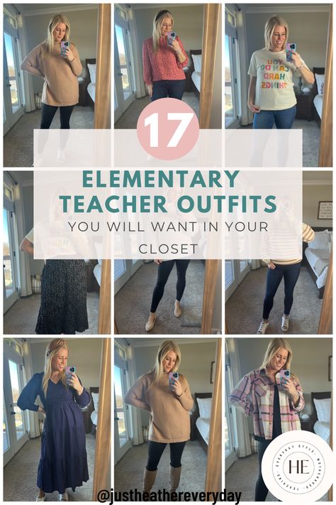 Amazon teacher outfits Meet The Teacher Outfit Ideas Plus Size, Comfy Cute Teacher Outfits, Chic Teacher Outfits Winter, Simple Teacher Outfits Winter, Teacher Outfits For Picture Day, Winter Teacher Dresses, Picture Day For Teachers Outfit, Green Teacher Outfit, 2023 Teacher Fashion